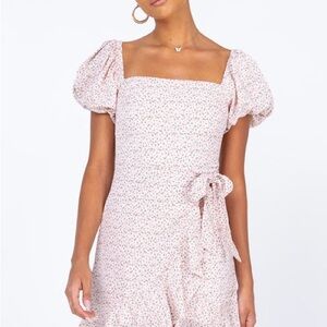 Princess Polly Annie Mini Dress Pink Floral 10